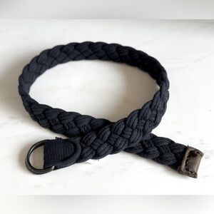 A&F Abercrombie & Fitch Belt Boys Braided Belt Navy Size 8